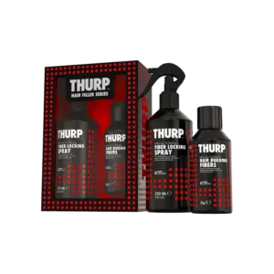 Hair Building Fibers & Fiber Locking Spray